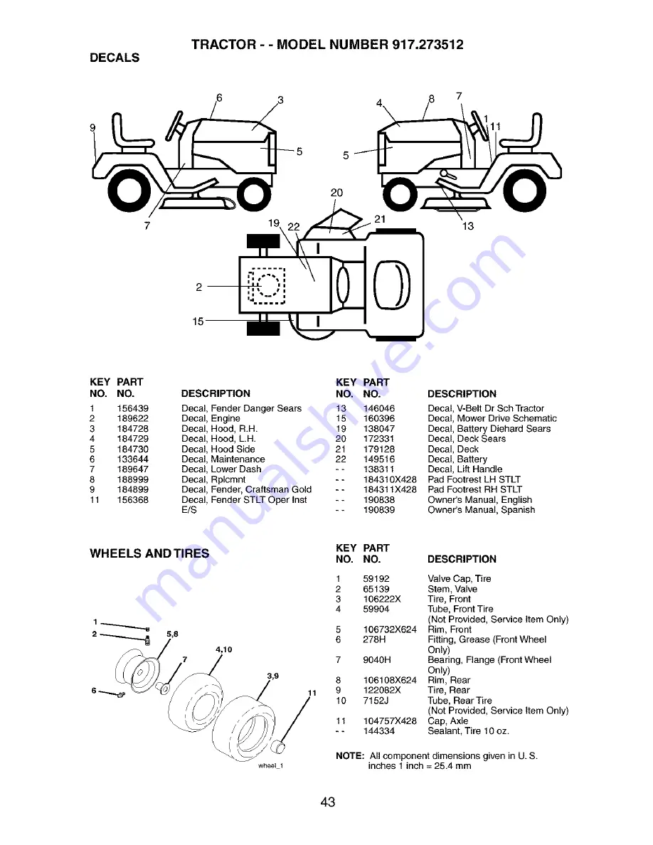 Craftsman 917.273512 Скачать руководство пользователя страница 43