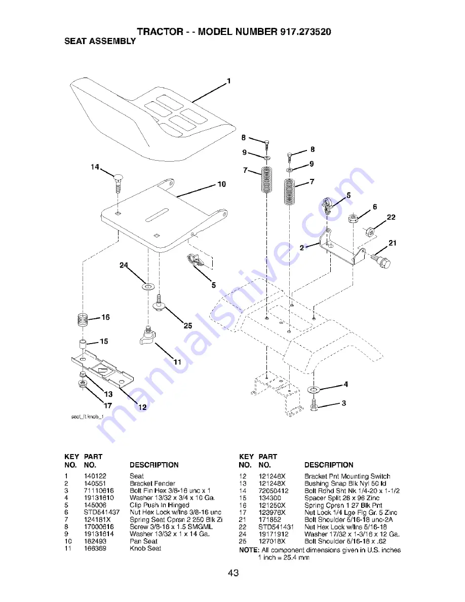 Craftsman 917.273520 Скачать руководство пользователя страница 43