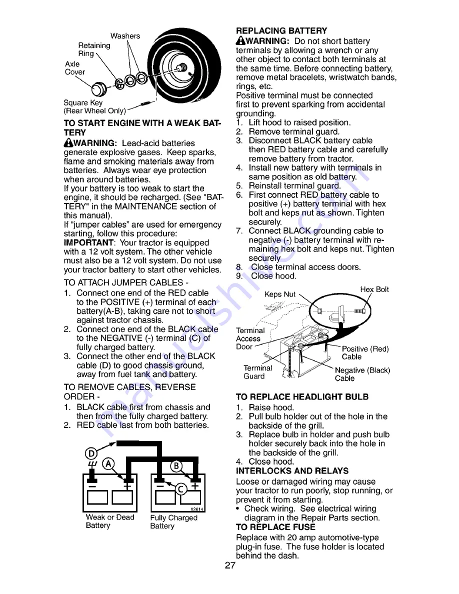 Craftsman 917.273521 Owner'S Manual Download Page 27