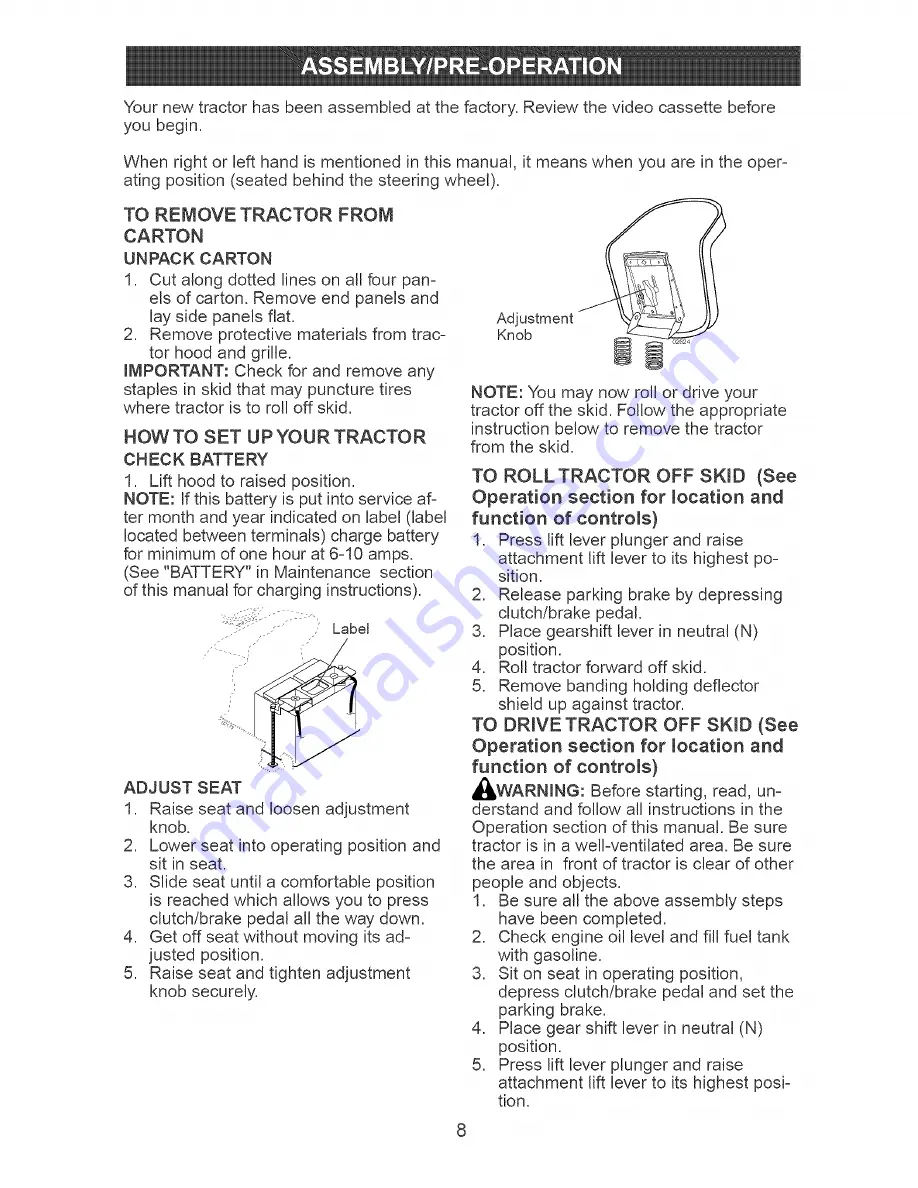 Craftsman 917.273591 Owner'S Manual Download Page 8