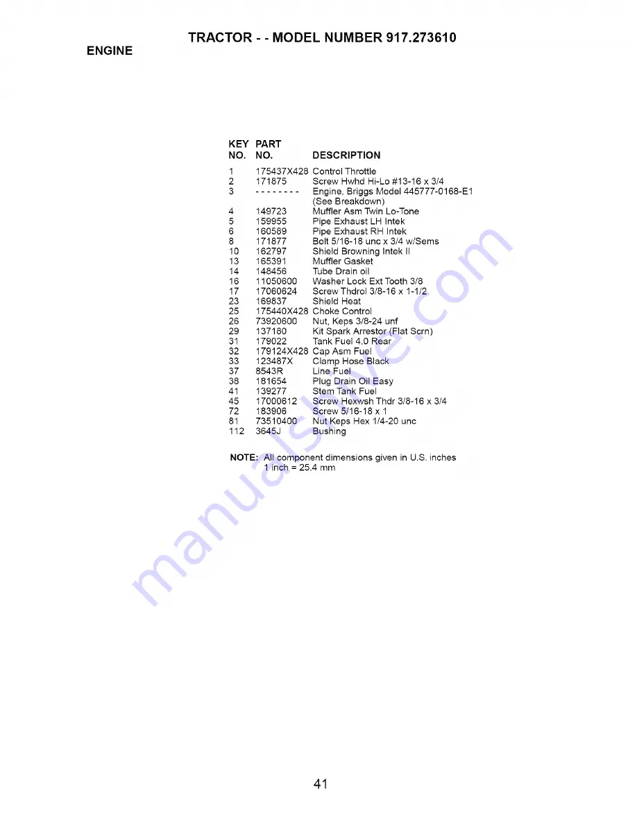 Craftsman 917.273610 Owner'S Manual Download Page 41