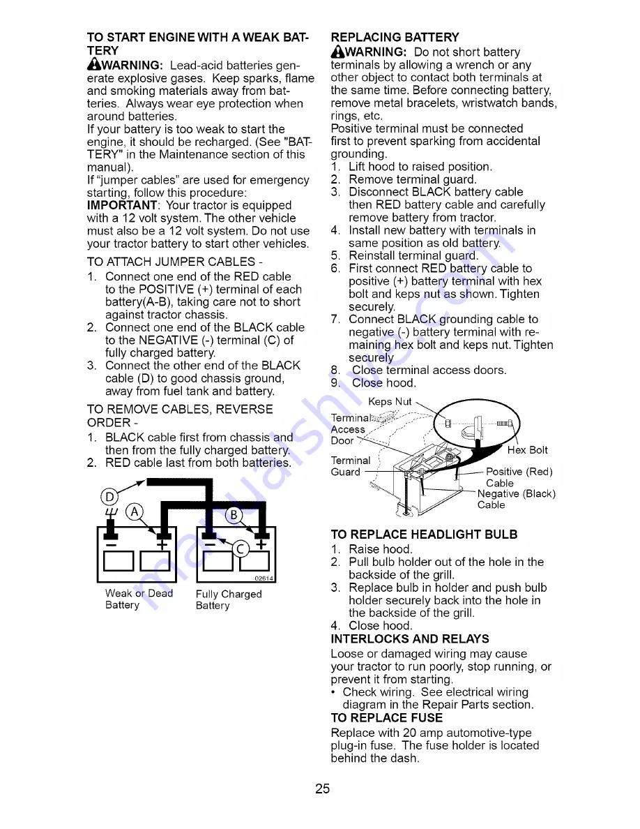 Craftsman 917.273611 Owner'S Manual Download Page 25