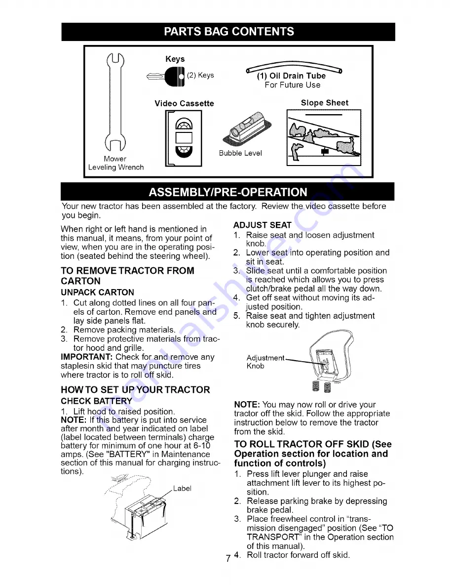 Craftsman 917.273620 Owner'S Manual Download Page 7