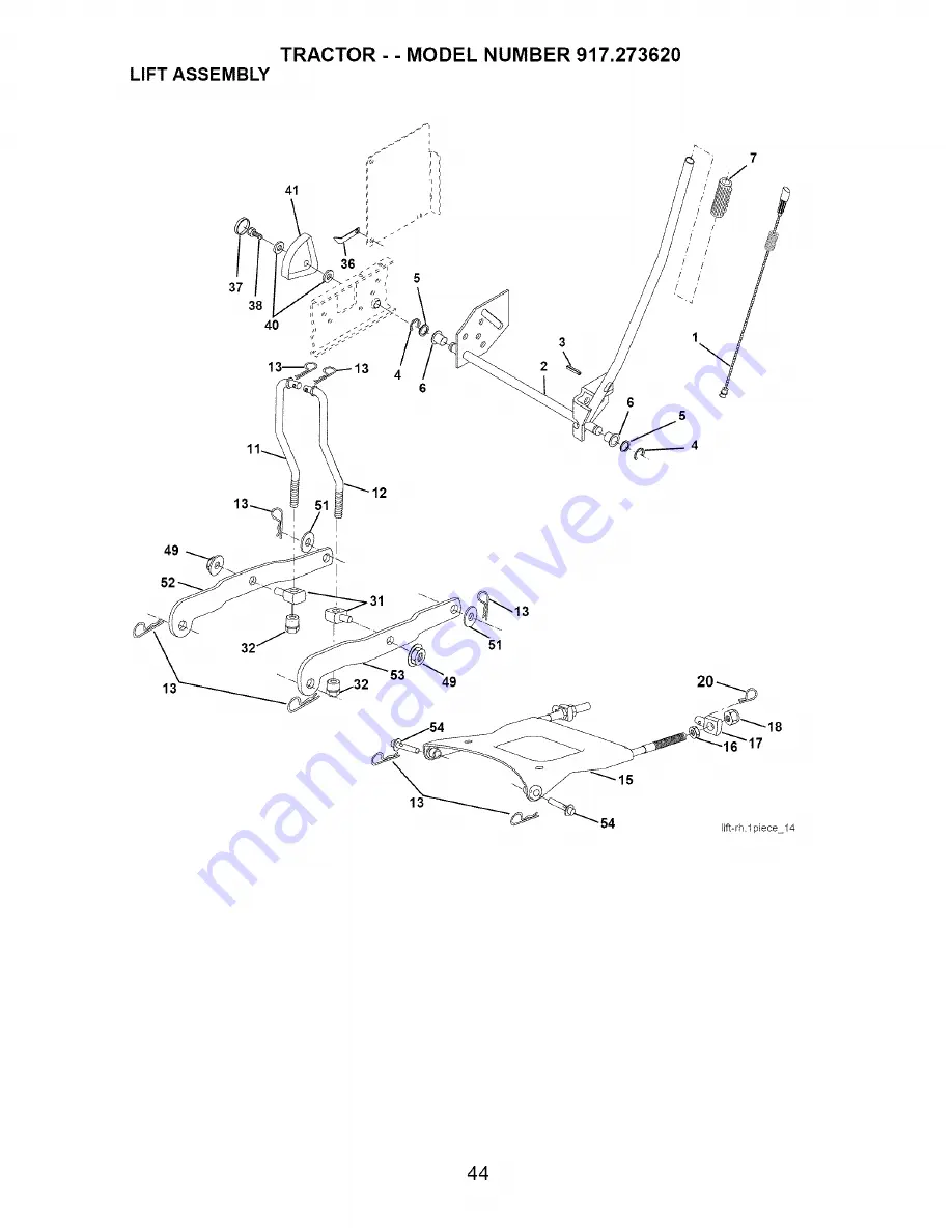 Craftsman 917.273620 Owner'S Manual Download Page 44