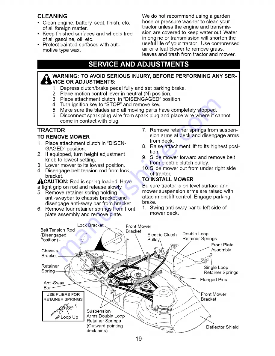 Craftsman 917.273621 Owner'S Manual Download Page 19