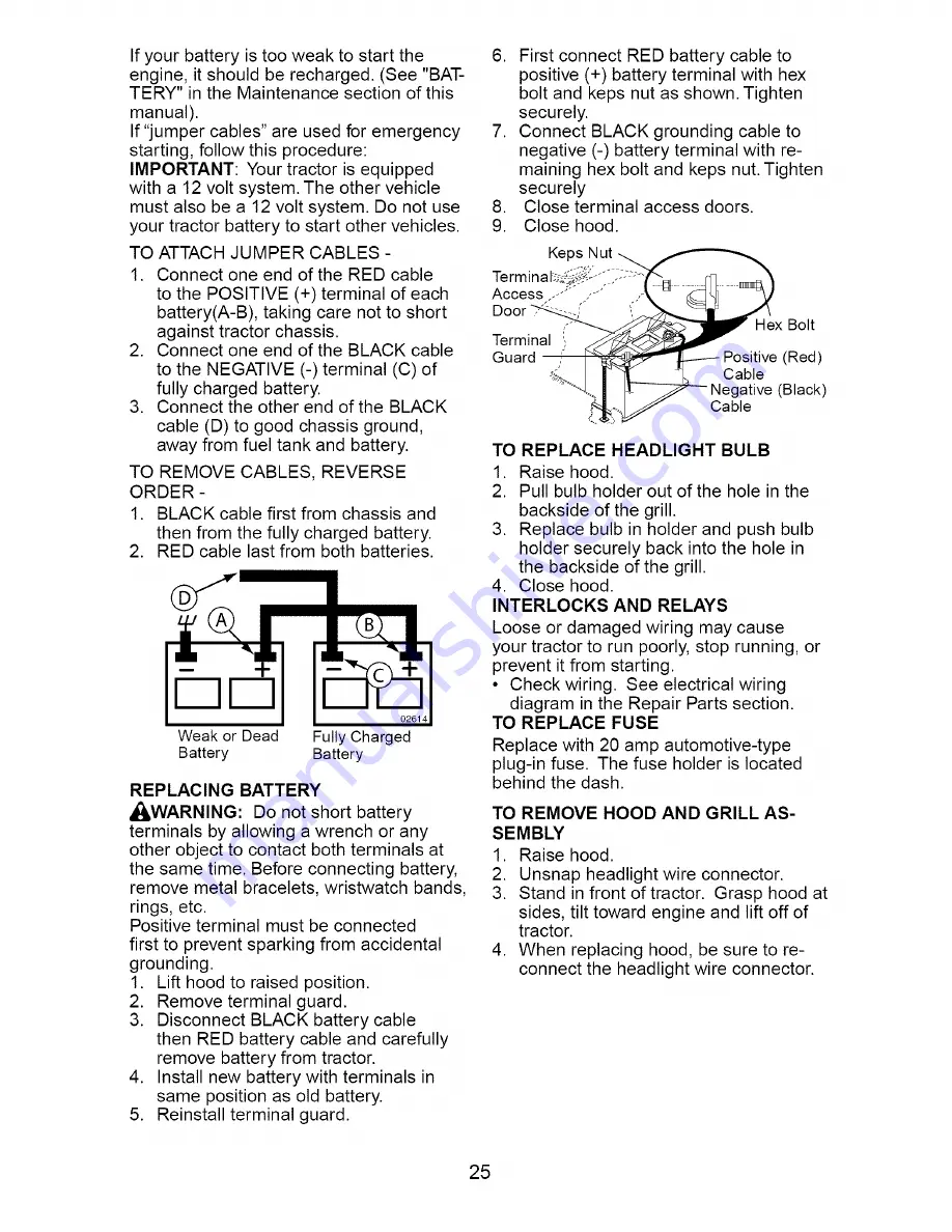 Craftsman 917.273621 Owner'S Manual Download Page 25