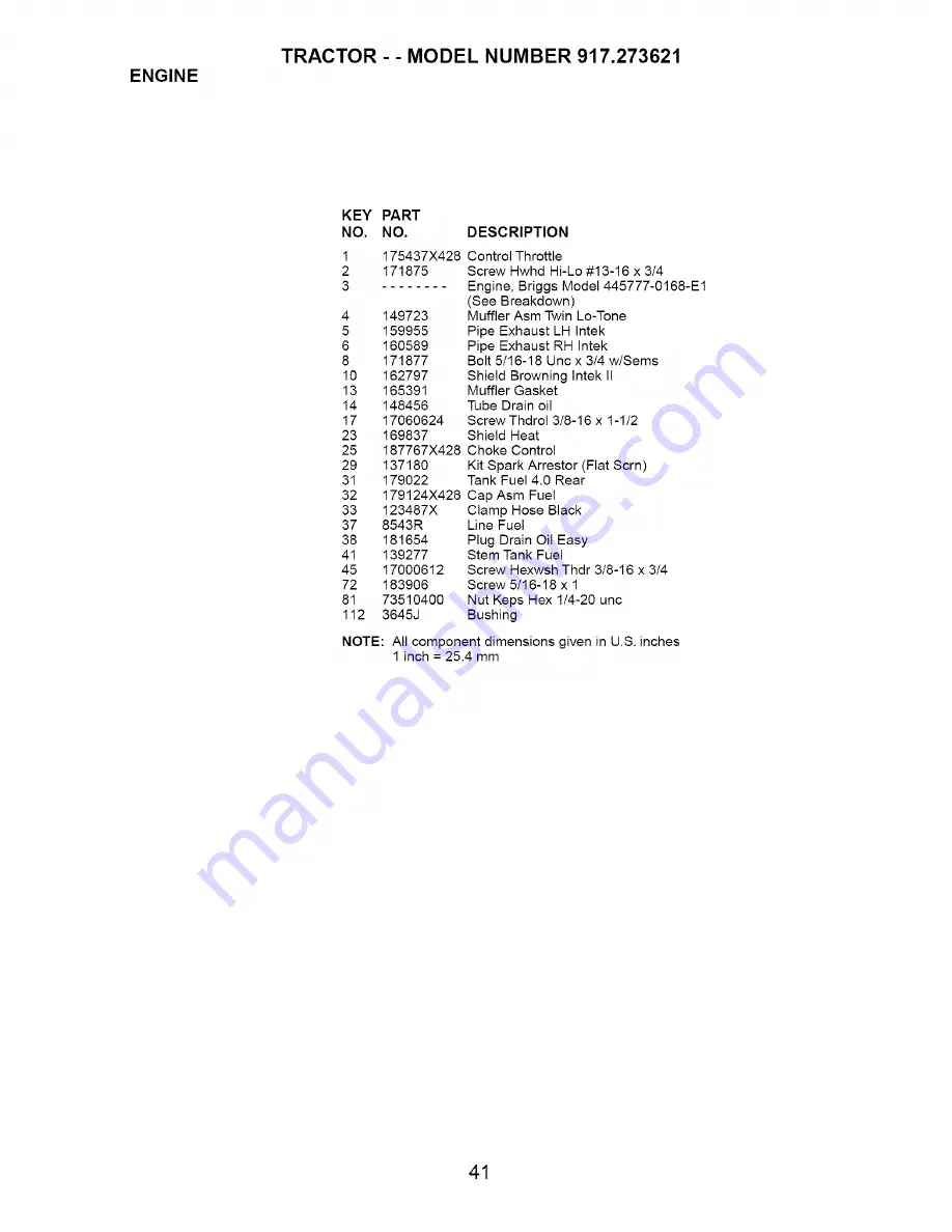 Craftsman 917.273621 Owner'S Manual Download Page 41