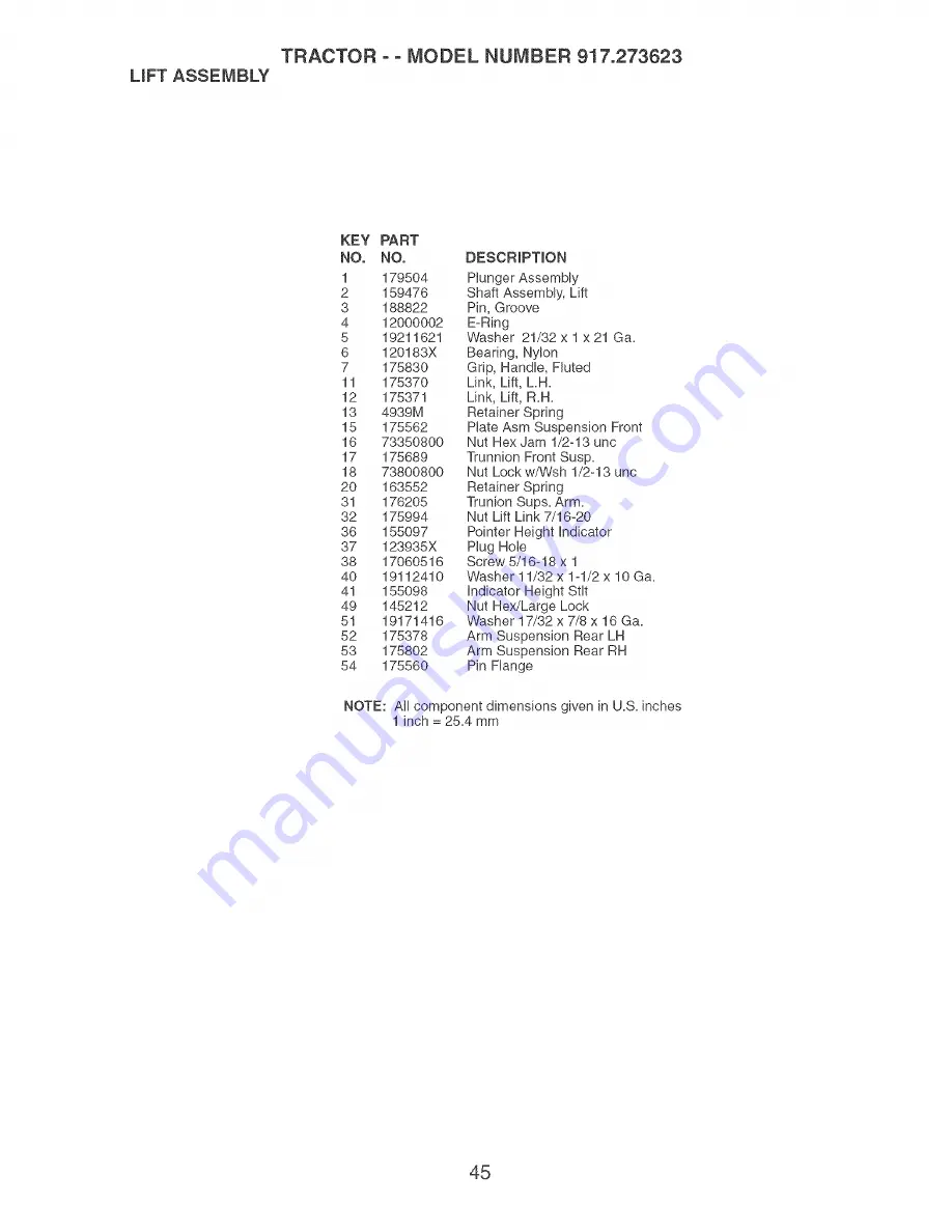 Craftsman 917.273623 Owner'S Manual Download Page 45