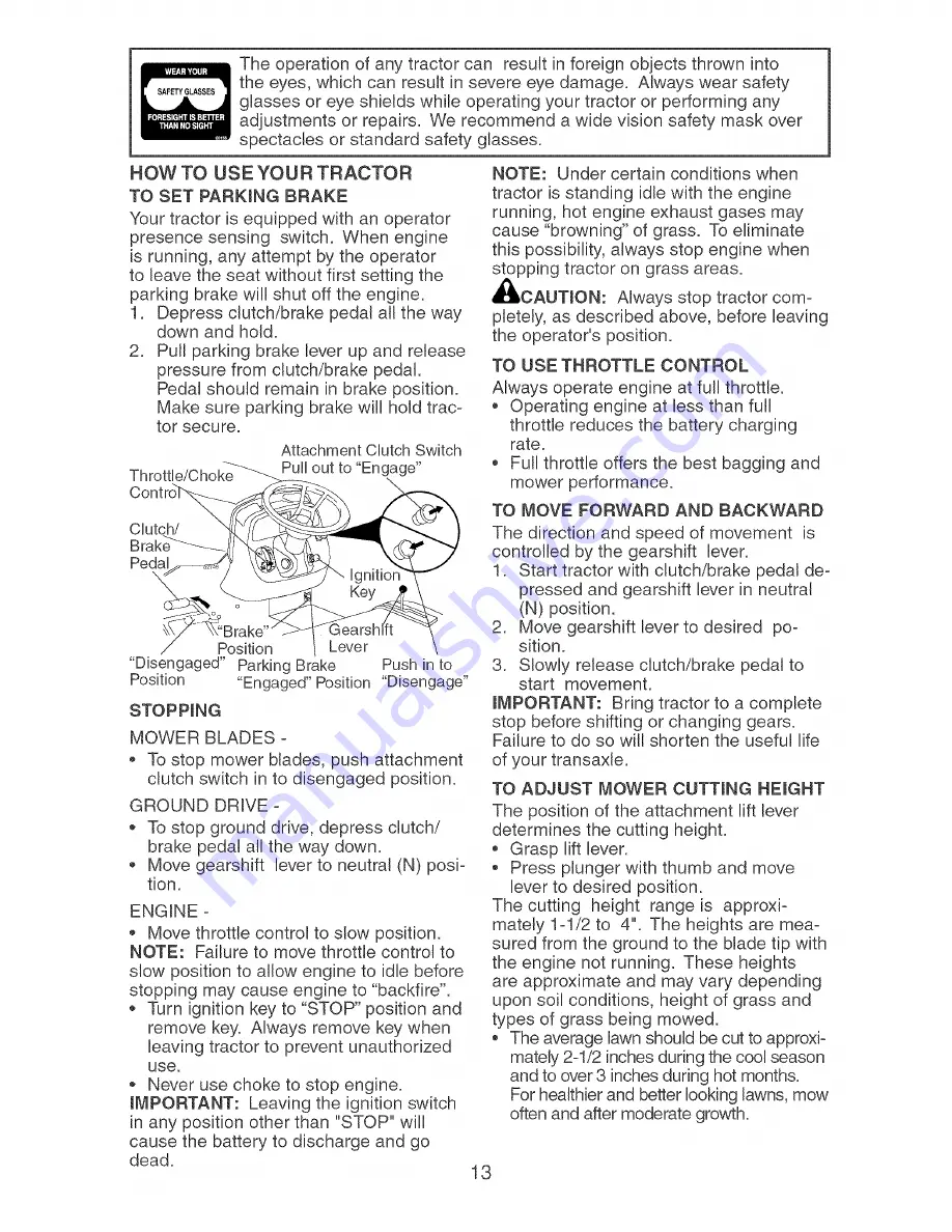 Craftsman 917.273631 Owner'S Manual Download Page 13