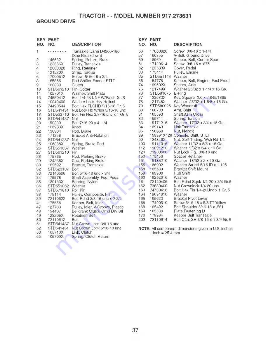 Craftsman 917.273631 Owner'S Manual Download Page 37