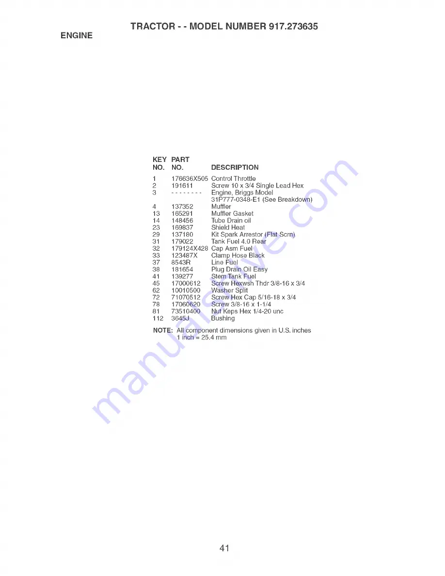 Craftsman 917.273635 Owner'S Manual Download Page 41