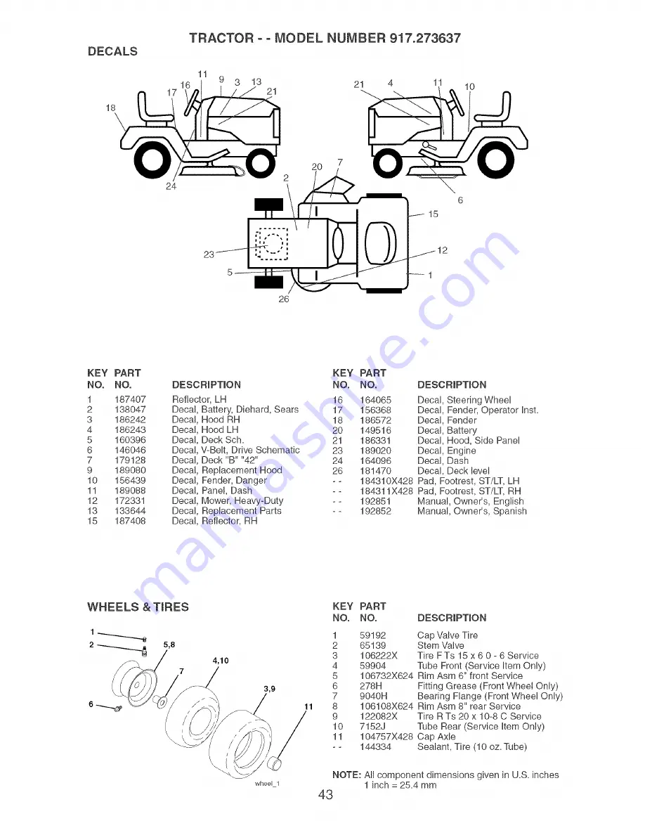 Craftsman 917.273637 Скачать руководство пользователя страница 43