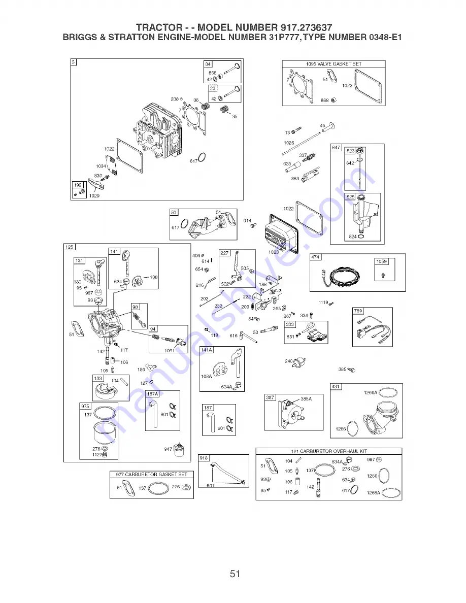 Craftsman 917.273637 Скачать руководство пользователя страница 51