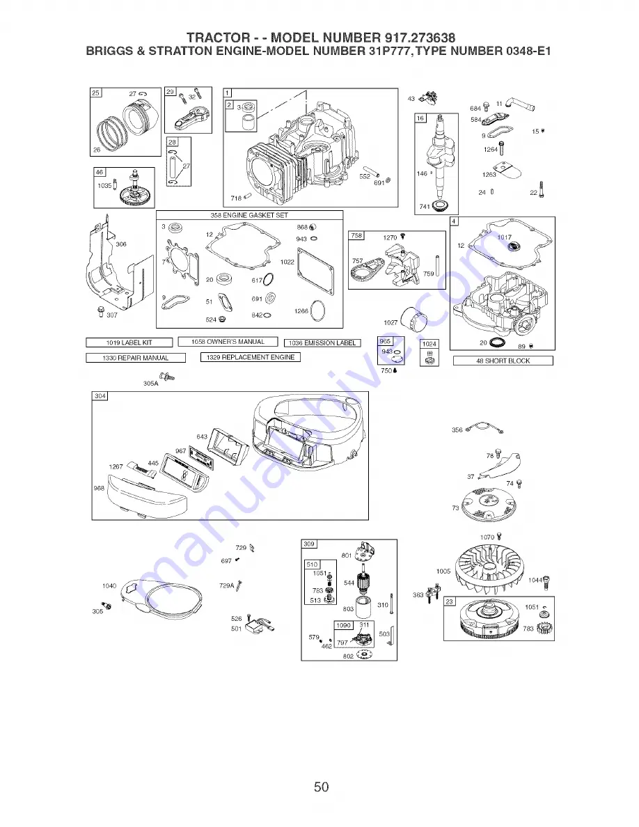 Craftsman 917.273638 Скачать руководство пользователя страница 50