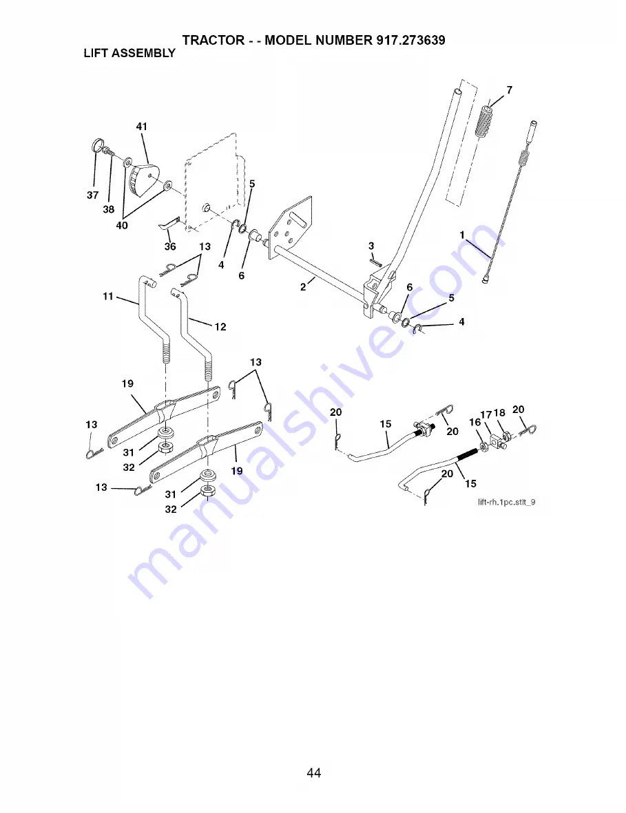 Craftsman 917.273639 Owner'S Manual Download Page 44