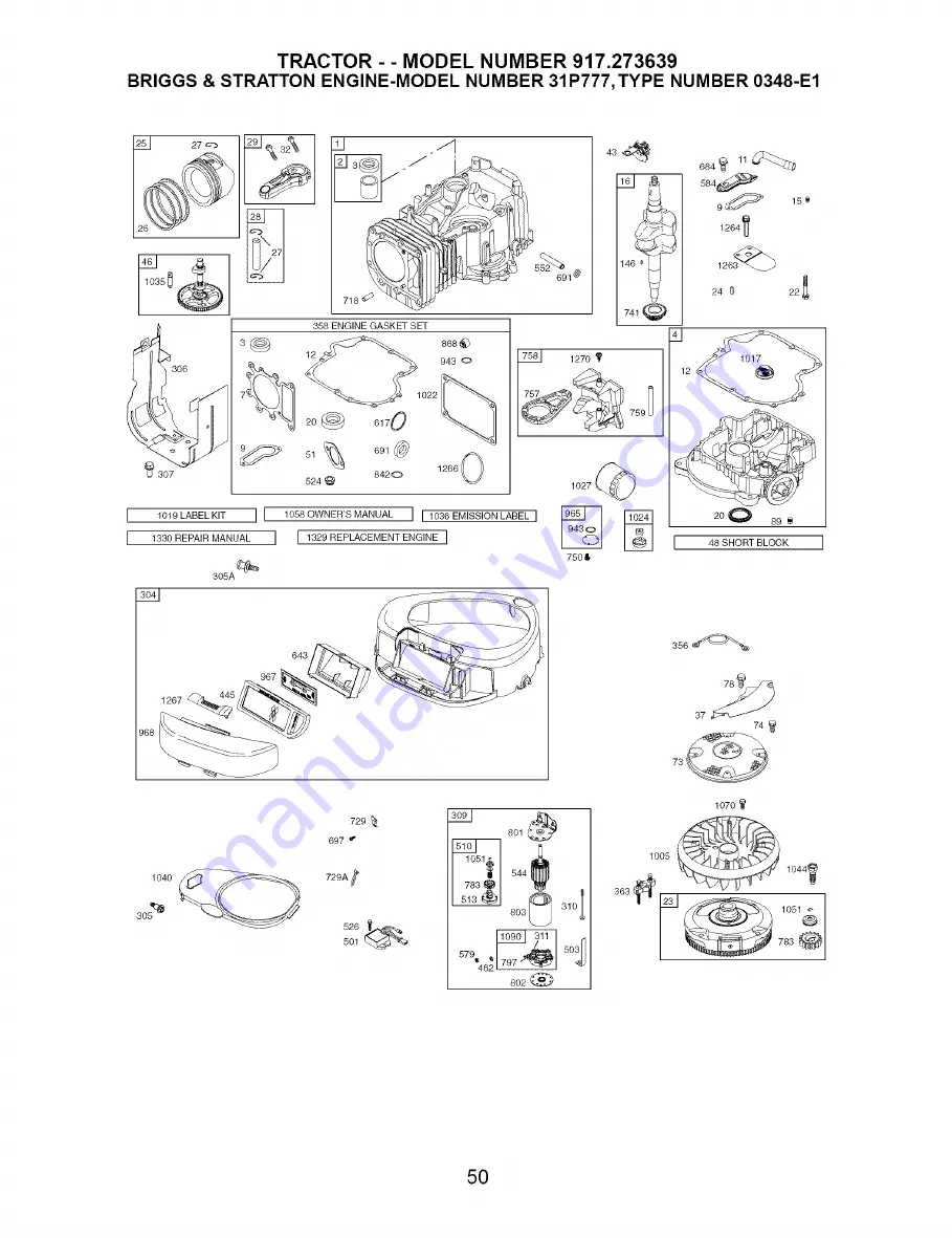 Craftsman 917.273639 Owner'S Manual Download Page 50