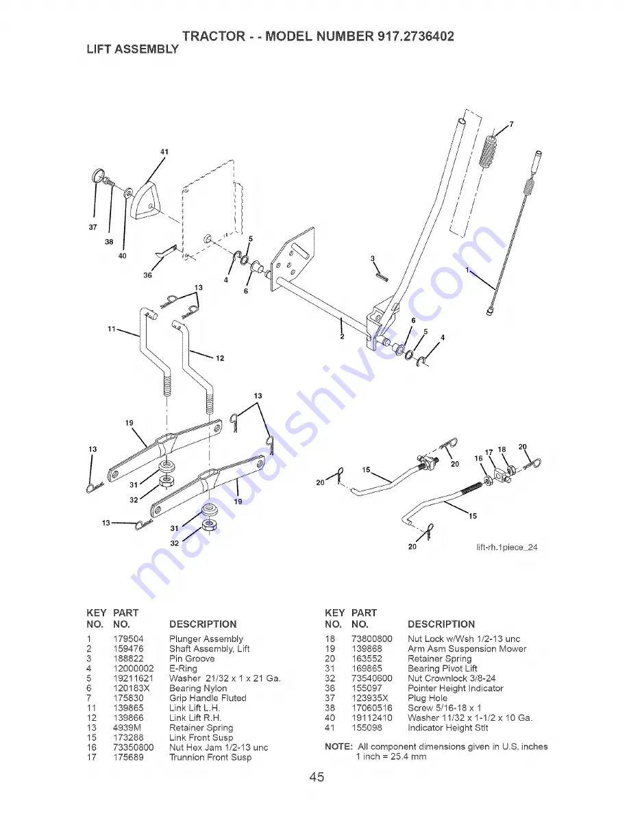 Craftsman 917.2736402 Скачать руководство пользователя страница 45