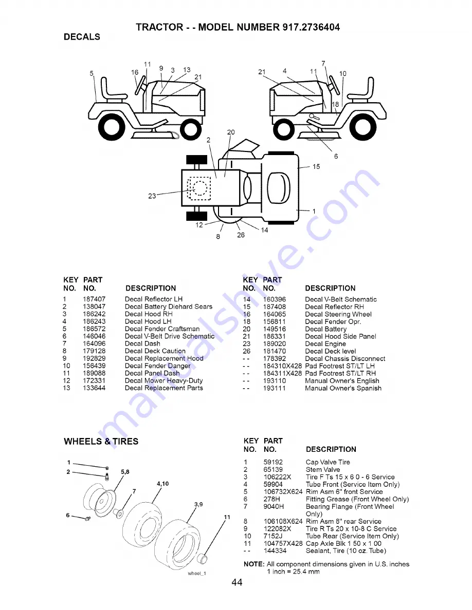 Craftsman 917.2736404 Скачать руководство пользователя страница 44