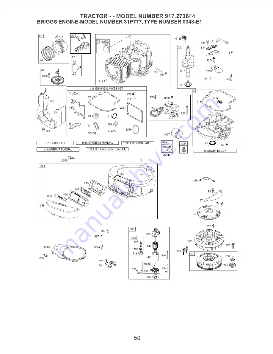 Craftsman 917.273644 Скачать руководство пользователя страница 50