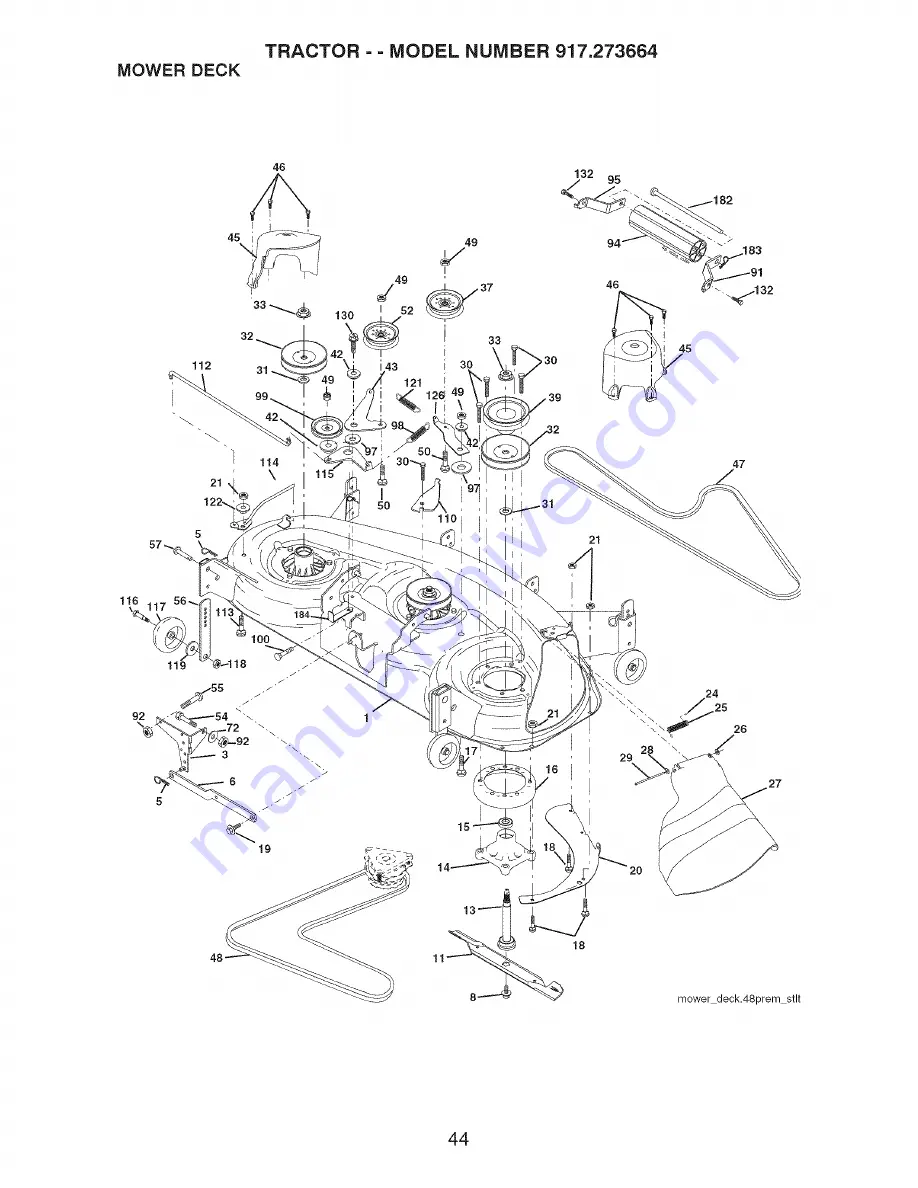 Craftsman 917.273664 Скачать руководство пользователя страница 44