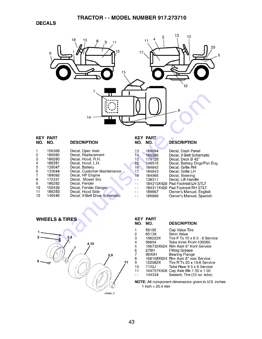 Craftsman 917.273710 Owner'S Manual Download Page 43