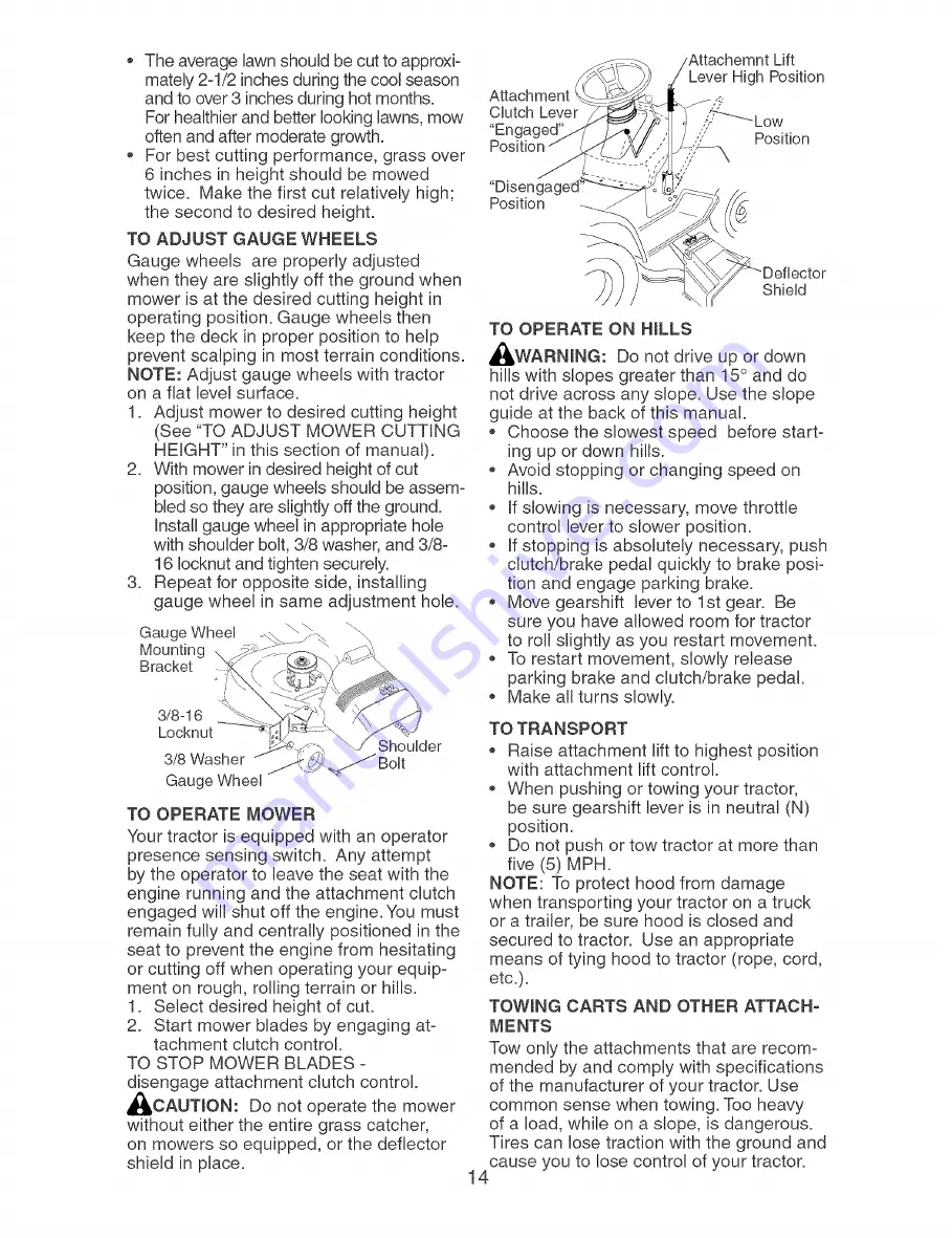 Craftsman 917.273757 Owner'S Manual Download Page 14