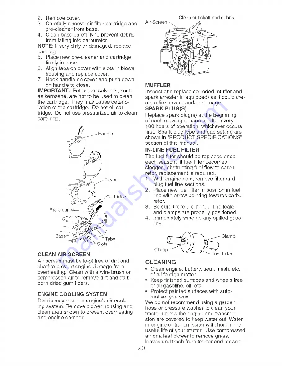 Craftsman 917.273757 Owner'S Manual Download Page 20