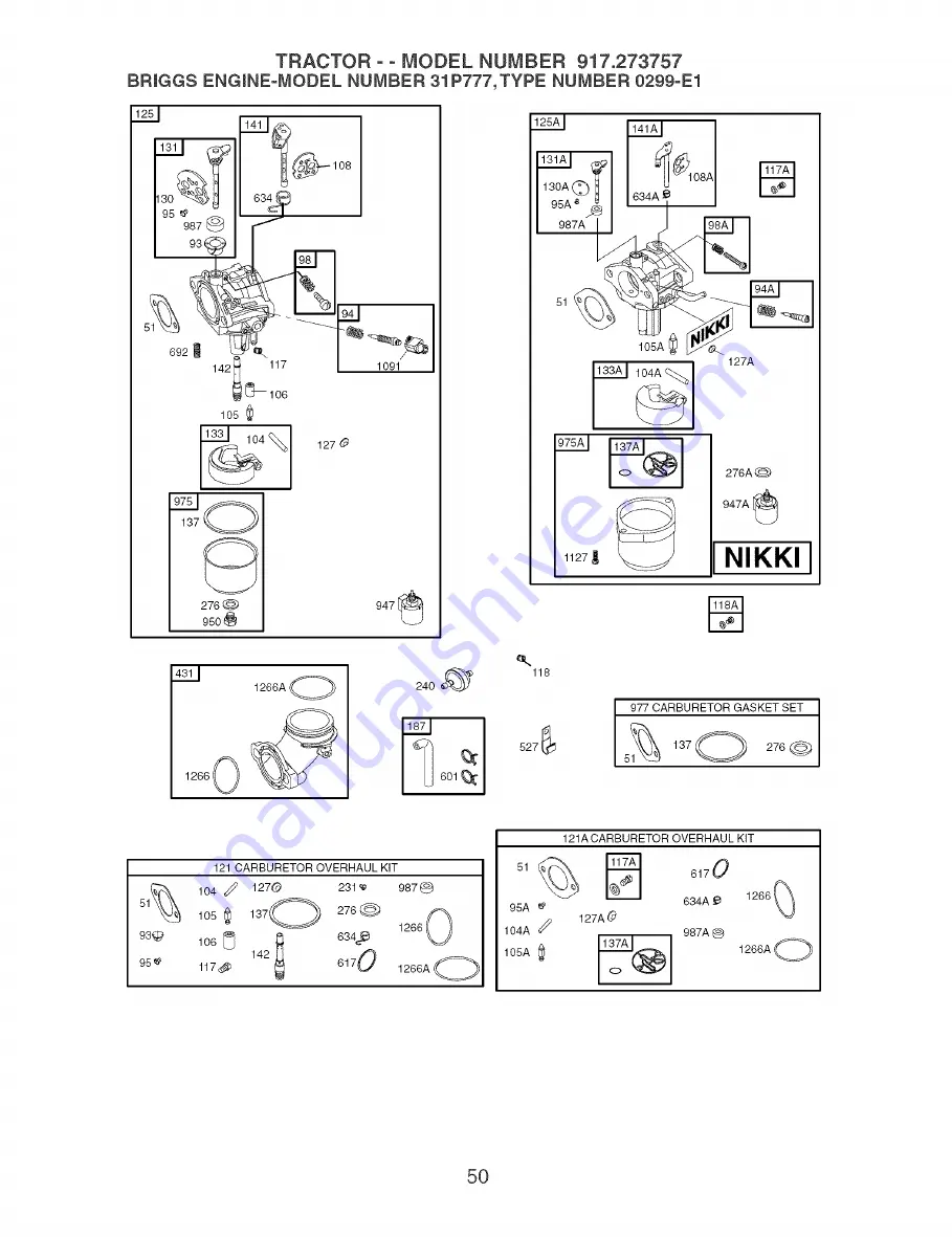 Craftsman 917.273757 Owner'S Manual Download Page 50