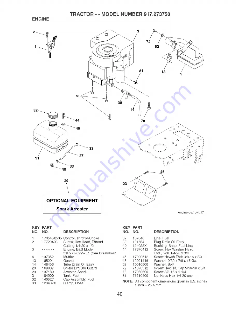 Craftsman 917.273758 Owner'S Manual Download Page 40