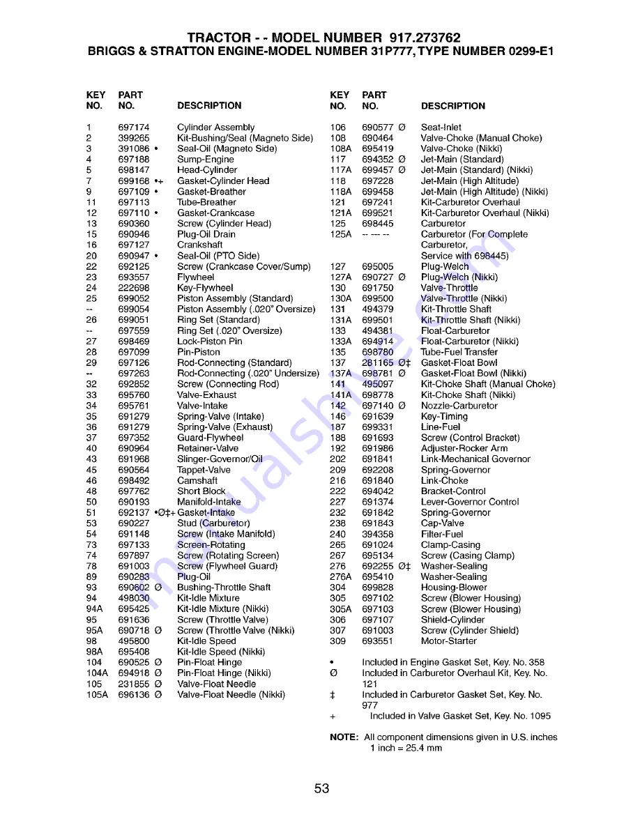 Craftsman 917.273762 Owner'S Manual Download Page 53