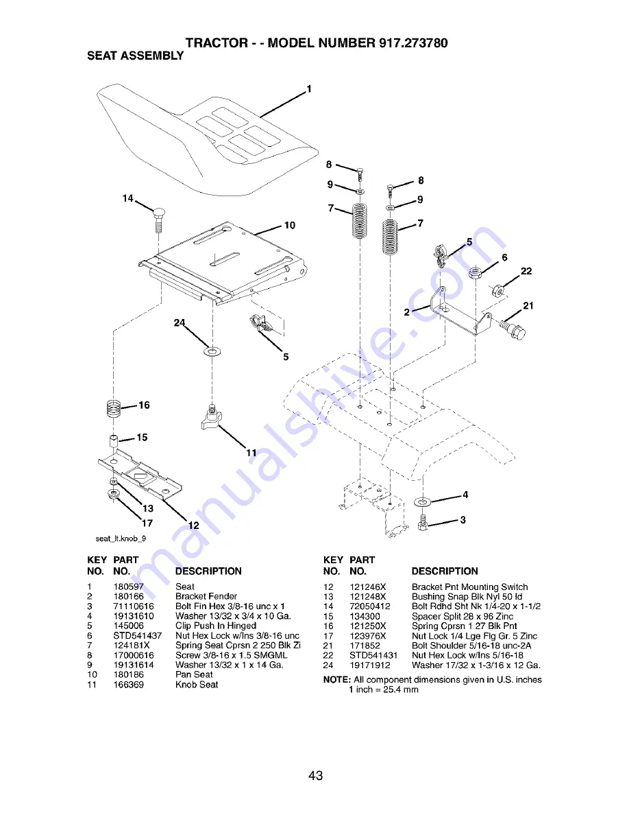 Craftsman 917.273780 Owner'S Manual Download Page 43