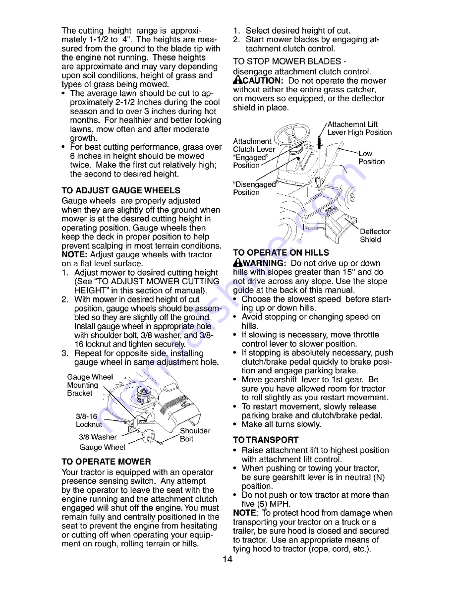 Craftsman 917.273790 Owner'S Manual Download Page 14