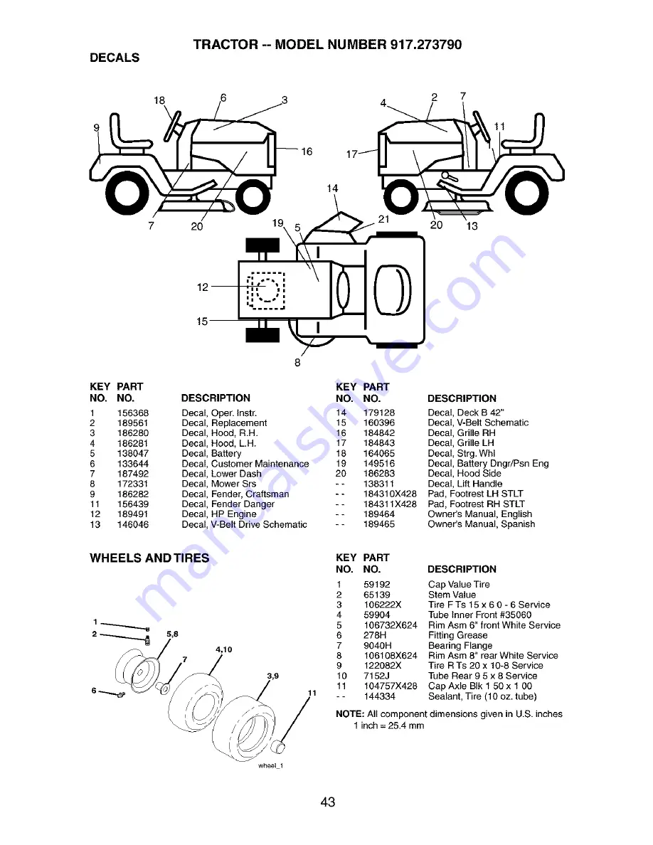 Craftsman 917.273790 Скачать руководство пользователя страница 43