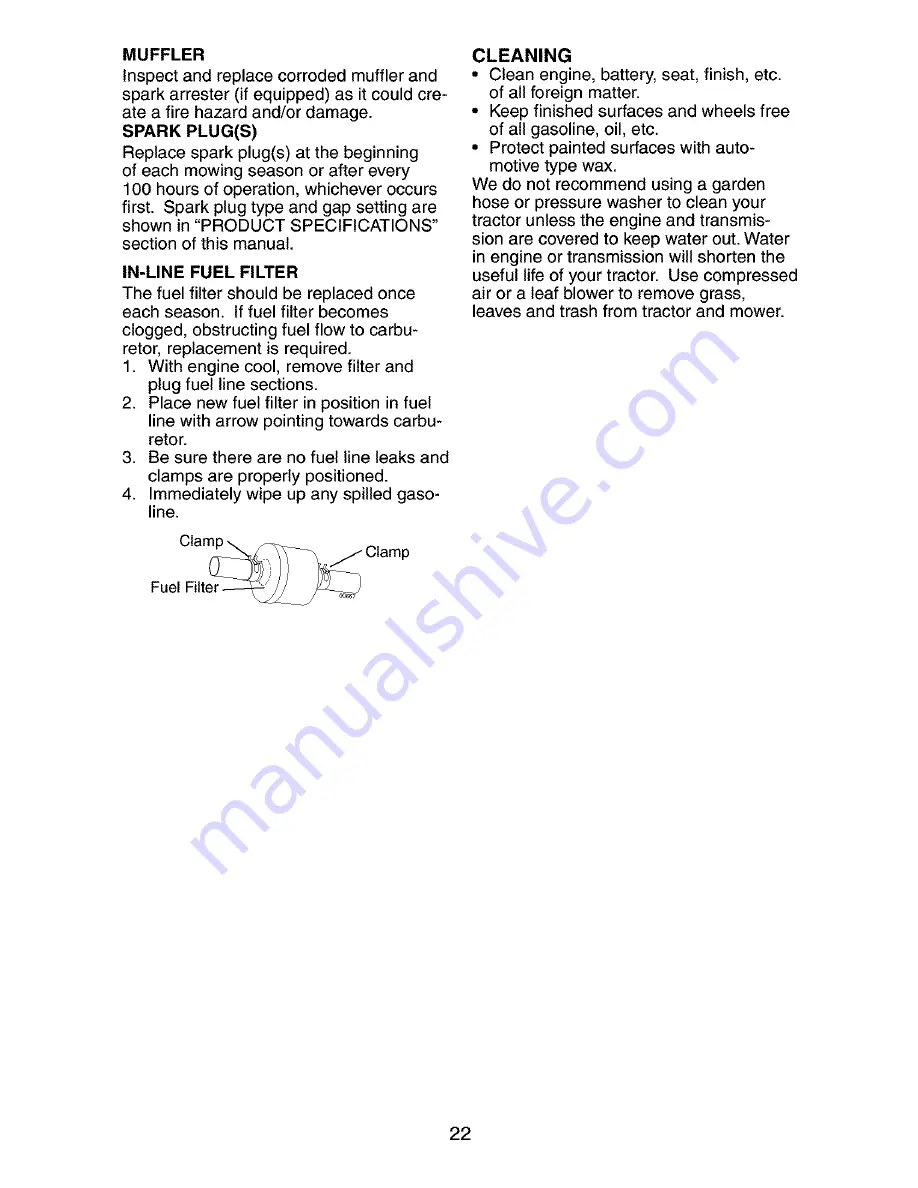 Craftsman 917.273802 Owner'S Manual Download Page 22