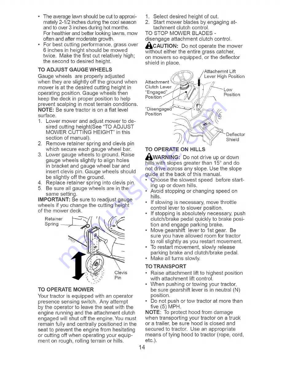 Craftsman 917.273812 Owner'S Manual Download Page 14