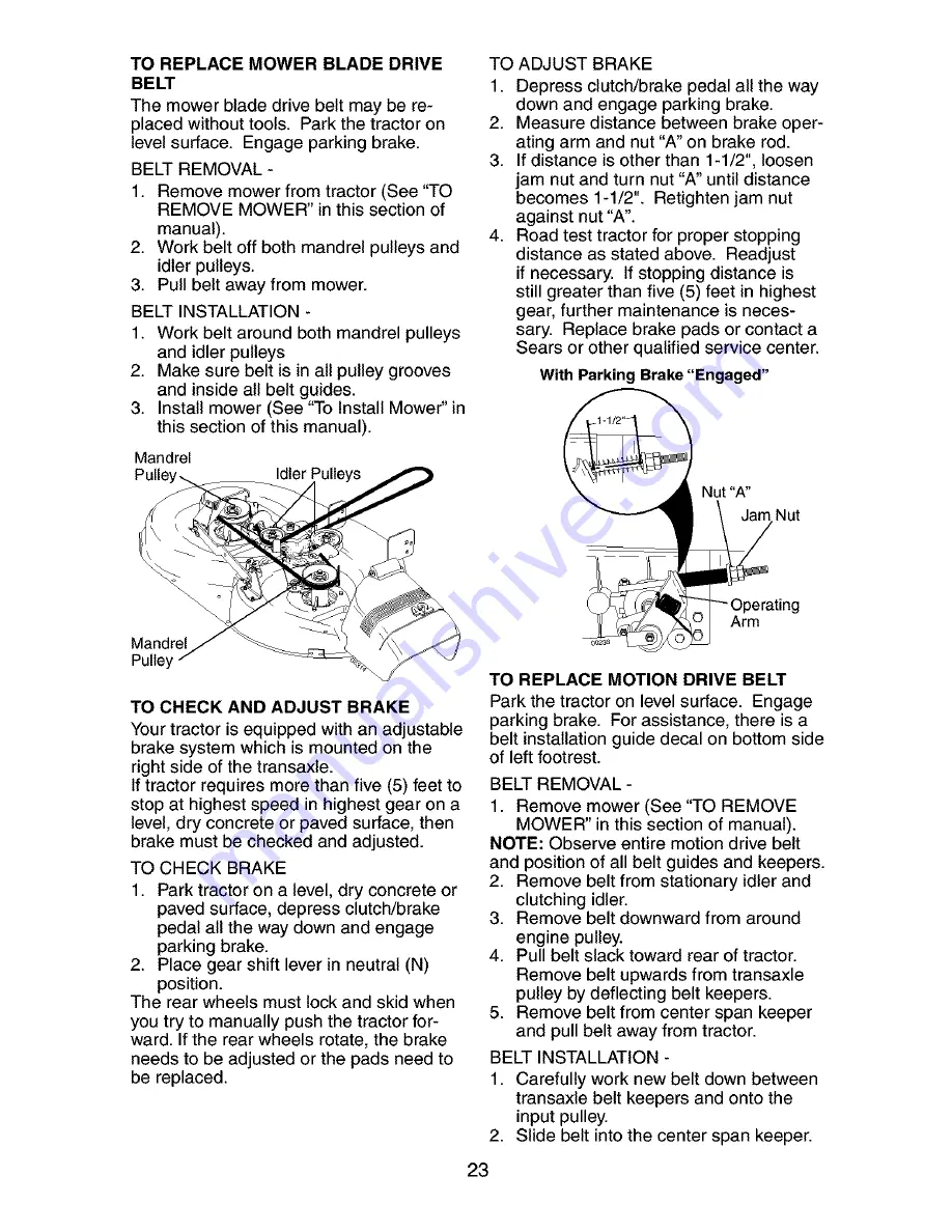 Craftsman 917.273830 Owner'S Manual Download Page 23