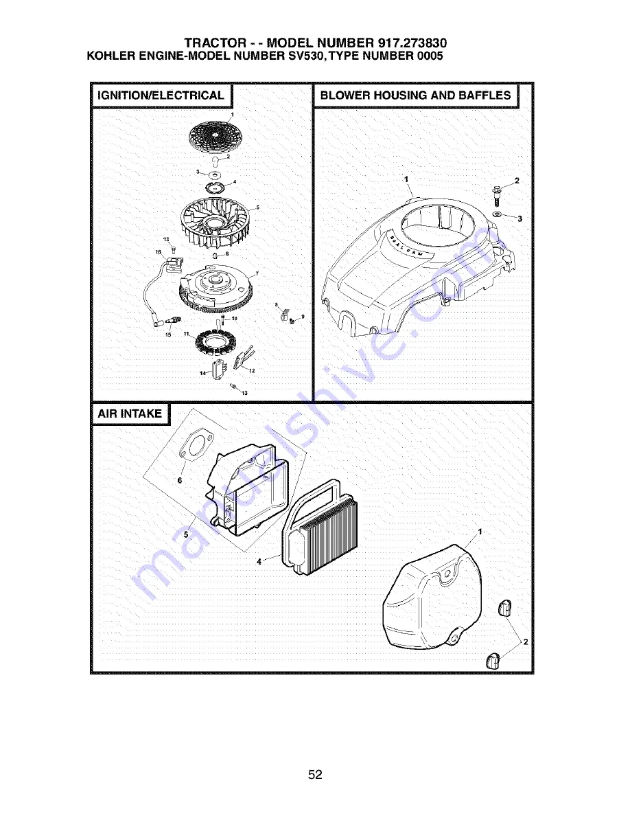 Craftsman 917.273830 Скачать руководство пользователя страница 52