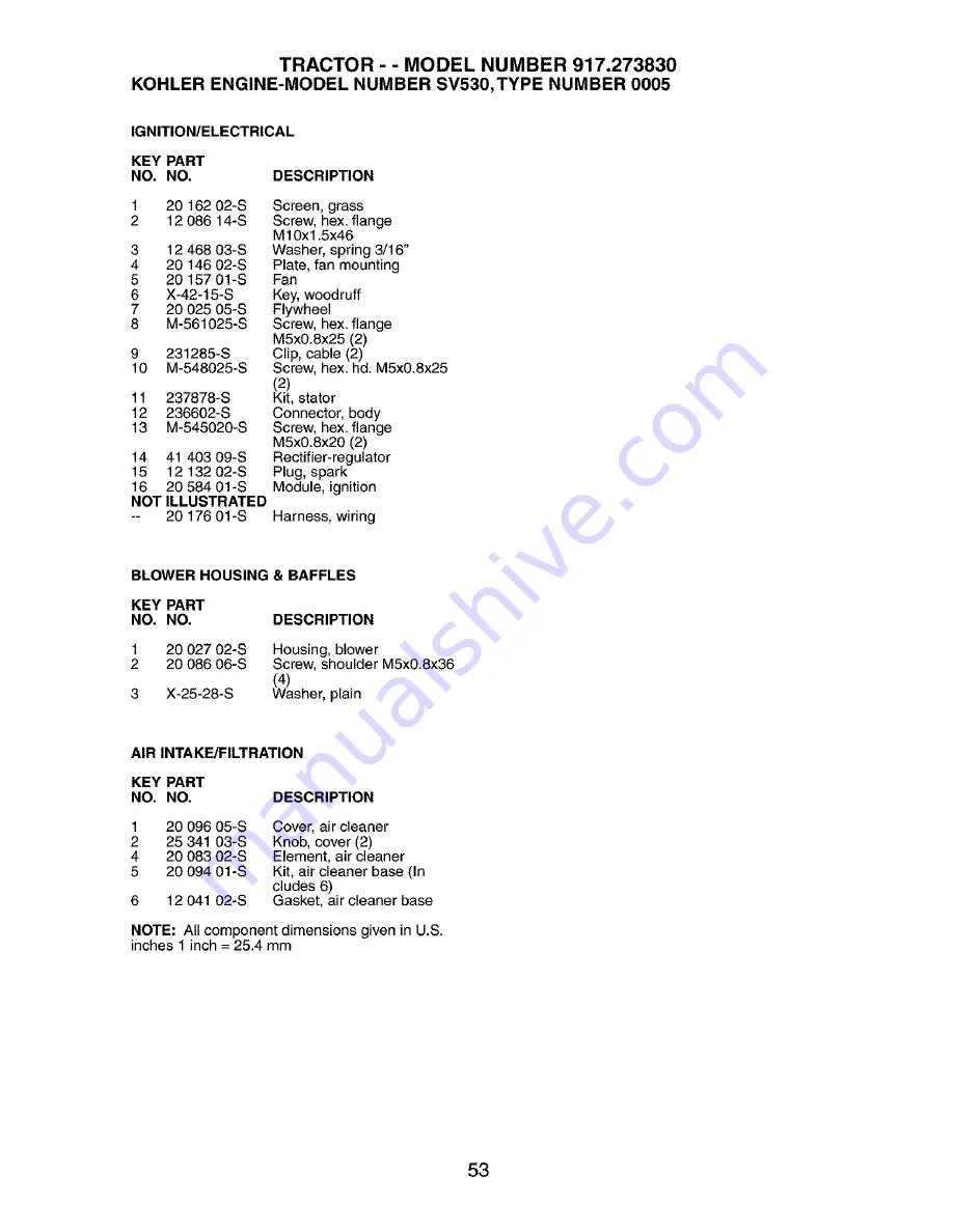 Craftsman 917.273830 Owner'S Manual Download Page 53