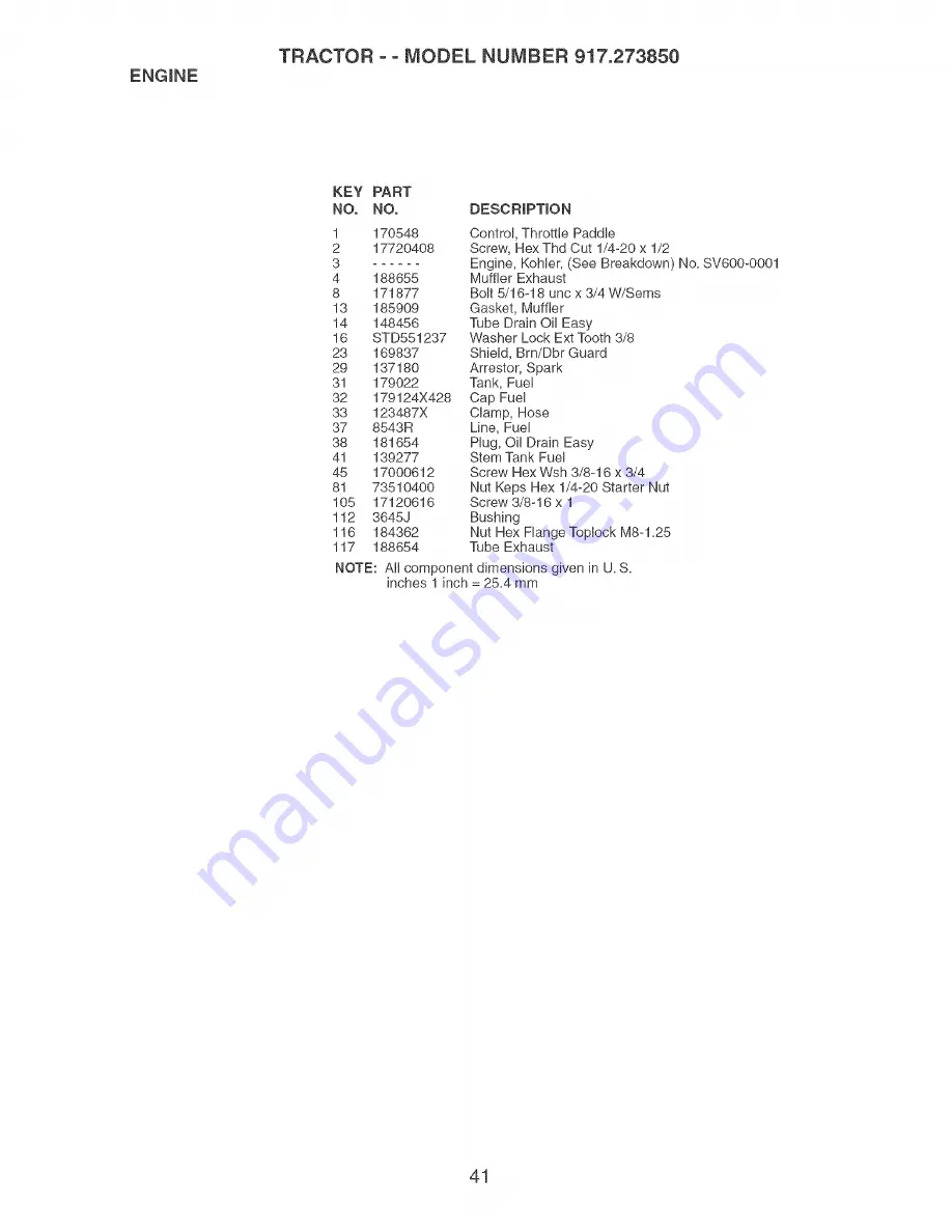 Craftsman 917.273850 Owner'S Manual Download Page 41