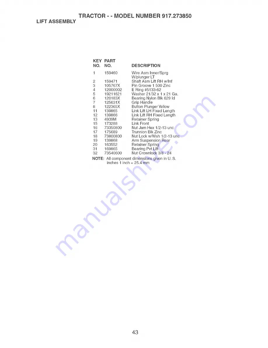 Craftsman 917.273850 Owner'S Manual Download Page 43