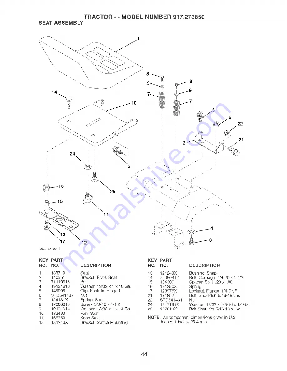 Craftsman 917.273850 Owner'S Manual Download Page 44