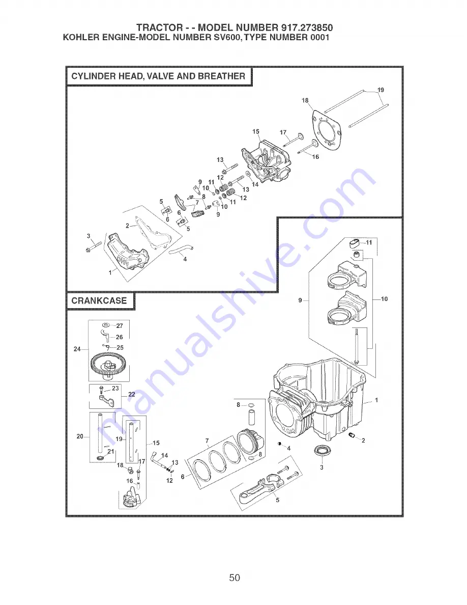 Craftsman 917.273850 Owner'S Manual Download Page 50