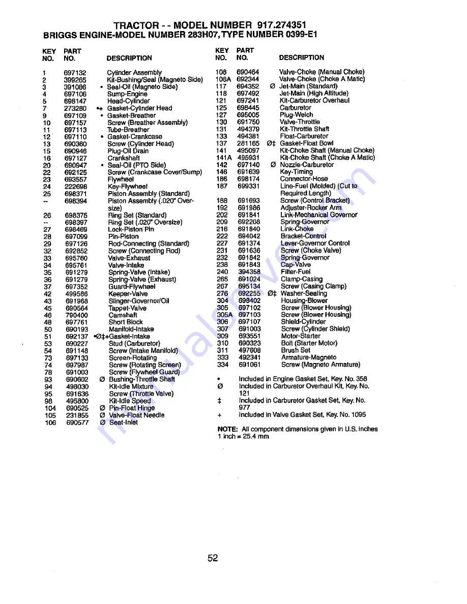 Craftsman 917.274351 Owner'S Manual Download Page 52