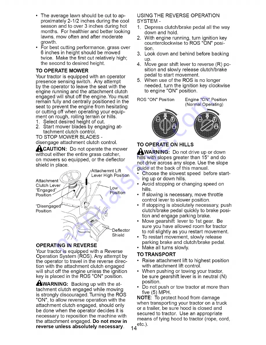 Craftsman 917.274390 Owner'S Manual Download Page 14