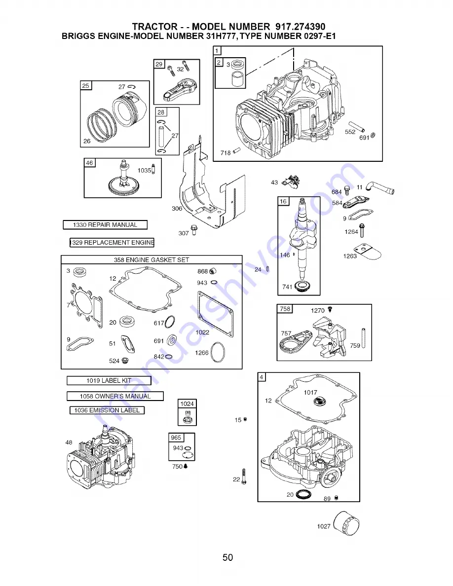 Craftsman 917.274390 Owner'S Manual Download Page 50