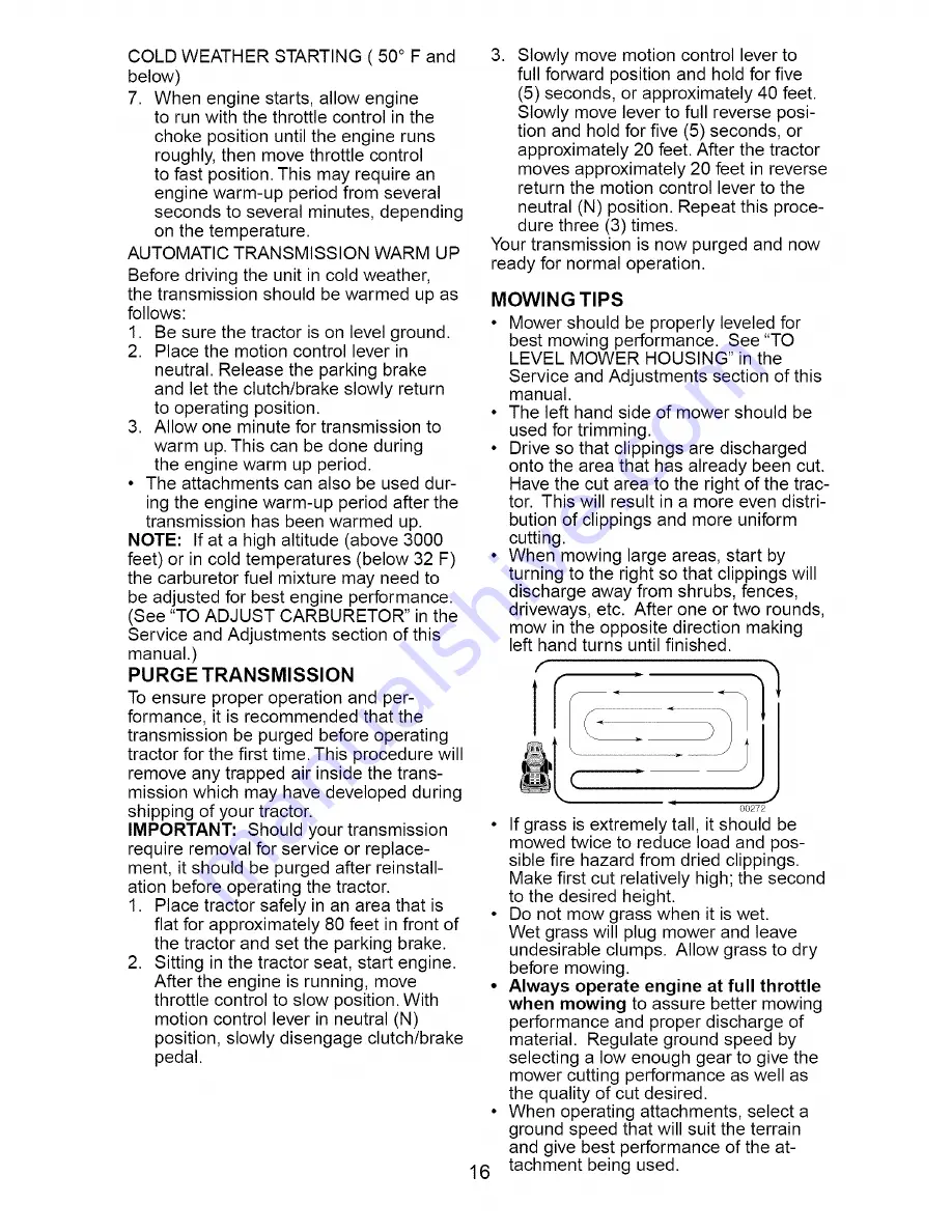 Craftsman 917.274400 Owner'S Manual Download Page 16