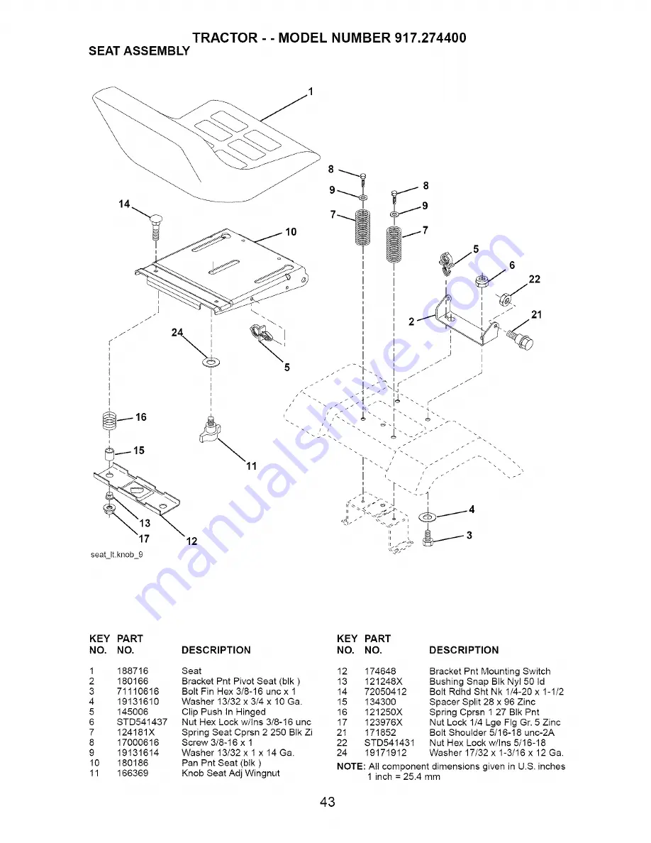 Craftsman 917.274400 Owner'S Manual Download Page 43