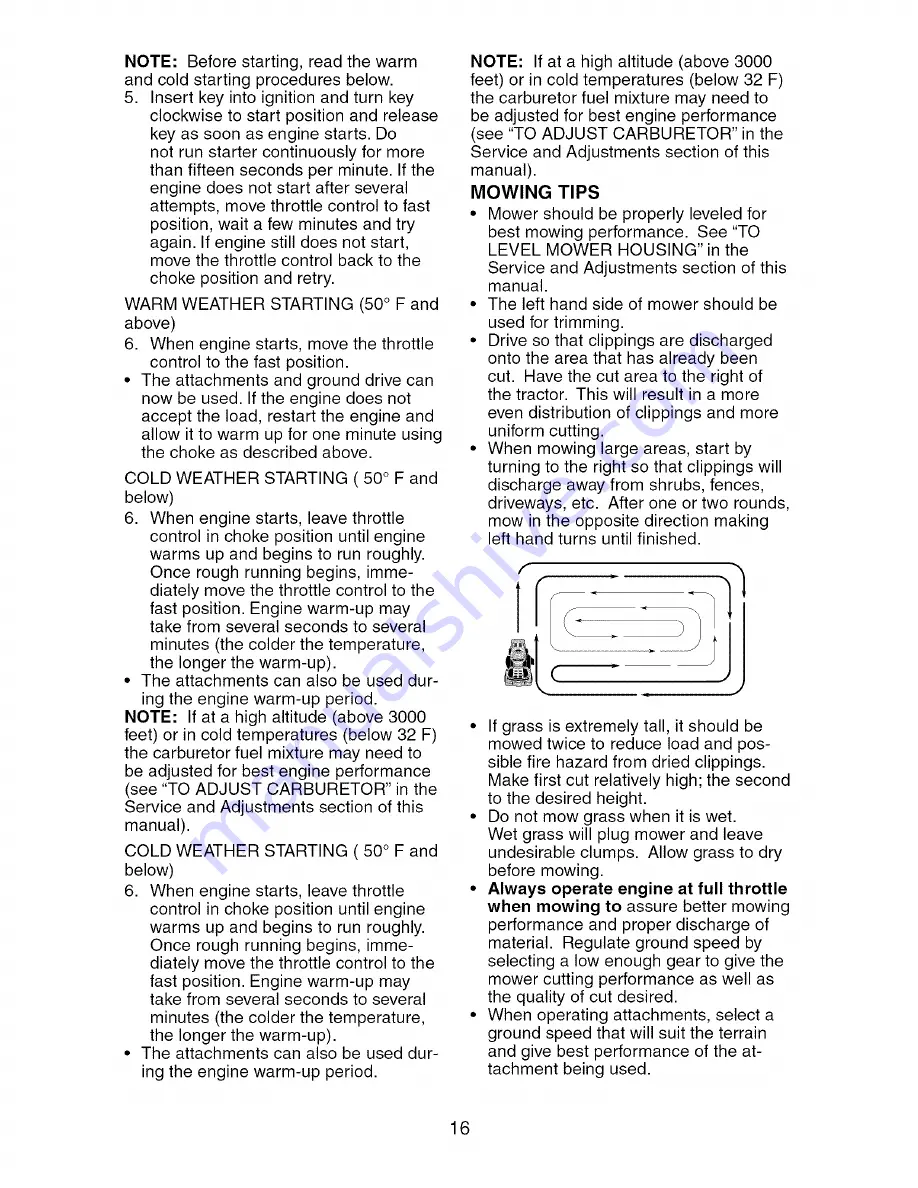 Craftsman 917.27475 Owner'S Manual Download Page 16