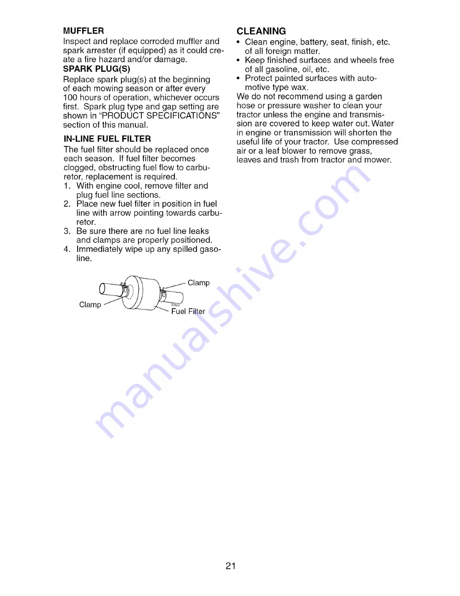 Craftsman 917.27475 Owner'S Manual Download Page 21