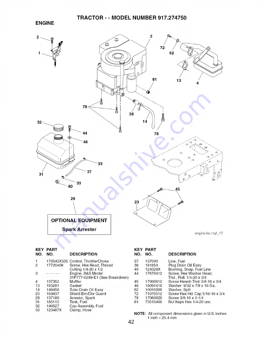 Craftsman 917.27475 Owner'S Manual Download Page 42